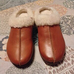 Pikolinos sherpa lined brown mules sz. 37
